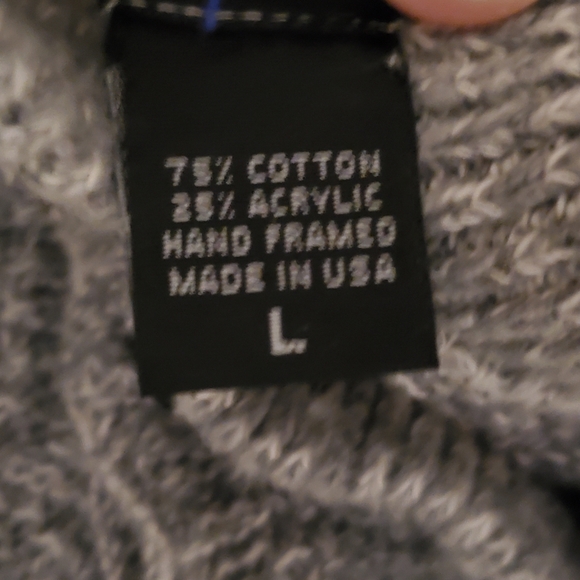 Bill Blass gray Large size Women's sweater - Picture 4 of 4